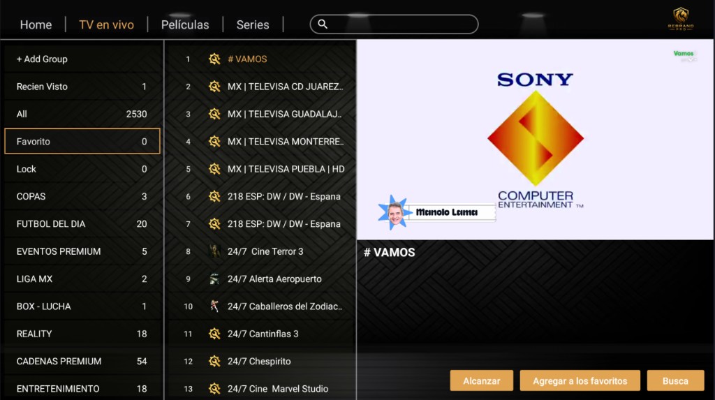 IBO 3.8 Dorada - TV en Vivo